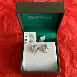 NWT Effy sterling silver  with 0.09 diamonds earings